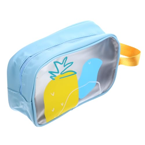 TOVINANNA Bolsa De Aseo y Portátil con Compartimento Seco y Húmedo Bolsa De Maquillaje para Viaje y Playa Diseño Compacto con Cremallera para Mujeres