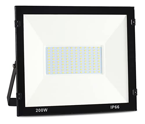 Refletor de Led 200w Holofote 6500k Luz Branco Frio Externo a Prova D'água Bivolt 100-240v Decoraçã