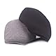 ISAKEN Schiebermütze Herren Barret Flat Cap Schirmmütze Verstellbar Baumwolle Flache Kappe Vintage Freizeit Frühling Sommer Cap Schirmmütze Vielseitig Einsetzbar Baseballkappe