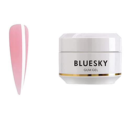 Bluesky Gum Gel 15 ml, Soft Clear Pink, Poly Gel Builder Colours For Poly Gel Nail Kit, Quick Nail Extensions (Requires Curing Under LED UV Lamp)