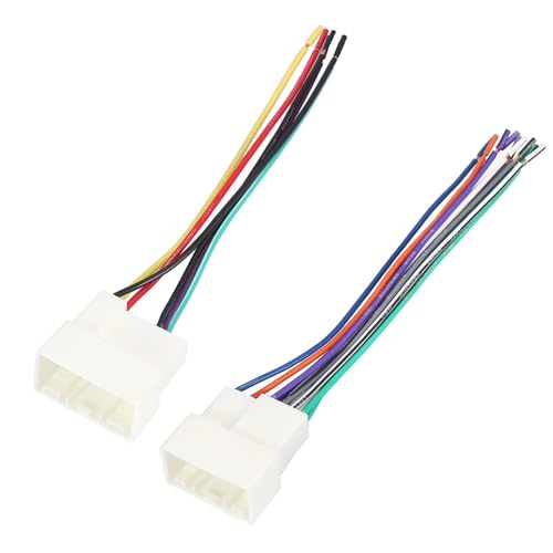 Adaptateur de faisceau de fils autoradio 16 broches pour brancher sans couper les câbles