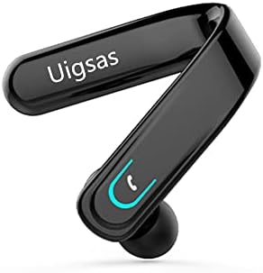 Uigsas Bluetooth Headset, Wireless Bluetooth Earpiece Handsfree Earphones with Microphone Headset 15hrs Working for Laptop Cell Phones Computer Trucker Driver