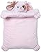 Bearington Wiggles Stuffed Animal Pink Puppy Dog Baby Mat, Belly Blanket, Tummy Time Mat