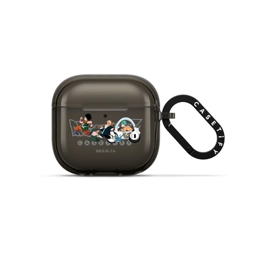 CASETiFY [Dragon Ball Z Co-Lab] �C���p�N�g �P�[�X- AirPods 4 - YAMCHA, OOLONG, MASTER ROSHI, PUAR, & BULMA - �u���b�N