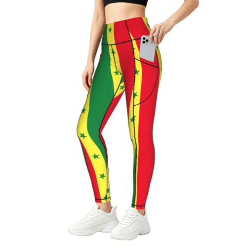 Leggings de Senegal moldeadores de cintura alta que no se bajan al correr