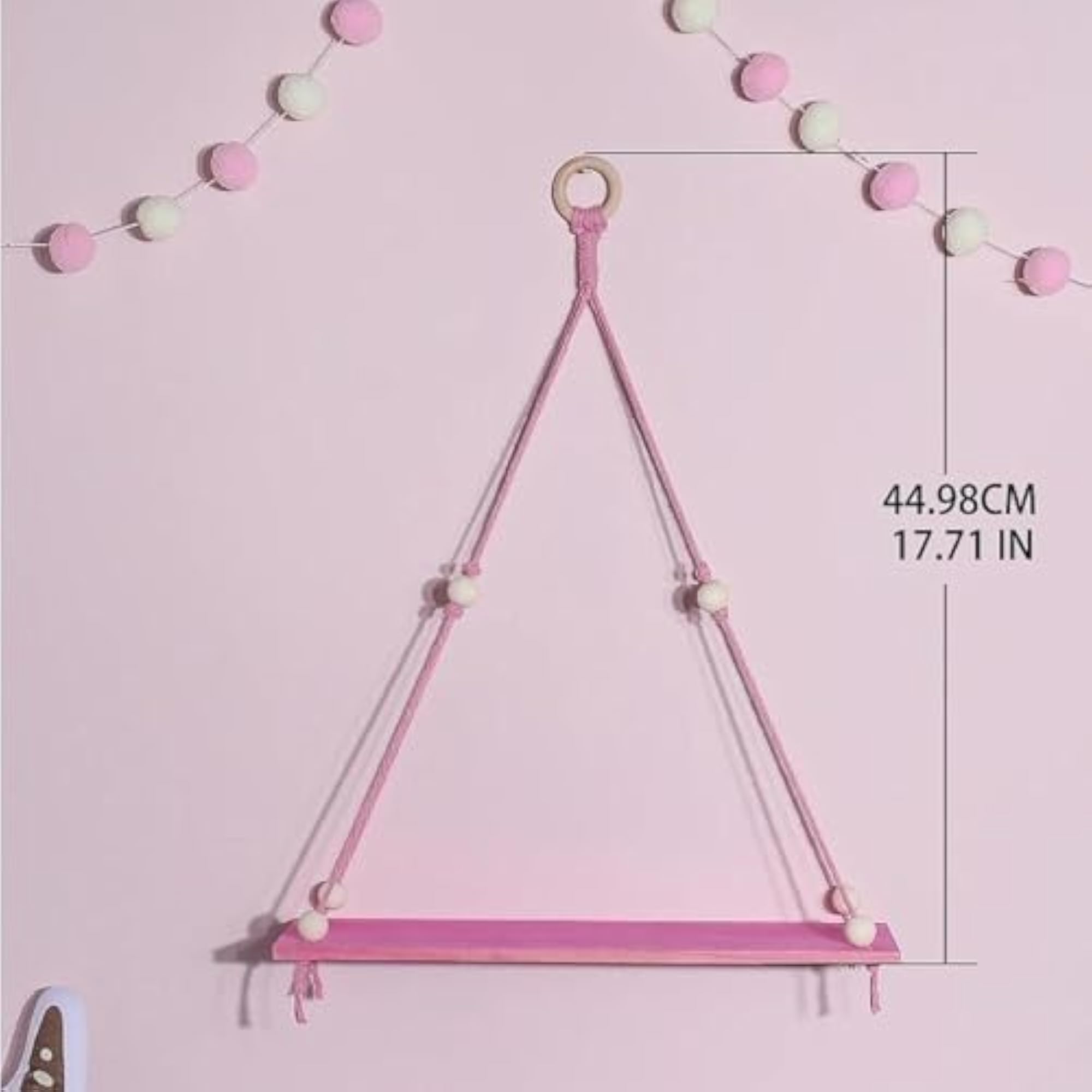 Hanging Wooden Shelf, Stylish Home Decor