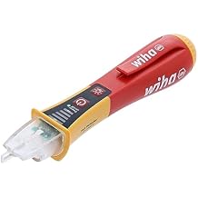 Wiha Non-Contact Voltage Tester Category IV 12-1000V AC with Flash Light - 25506, Red