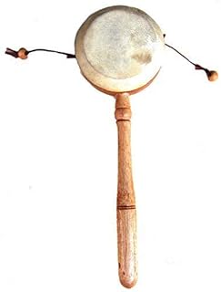 Terrapin Trading Fair Trade Handmade Pellet Rattle Drum Membrnophone Indonesian Balinese tao do