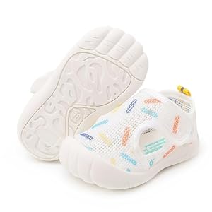 RVROVIC Boys Girls Athletic Sports Sandals Open-Toe Breathable Rubber Sole Beach Water Shoes for Toddler