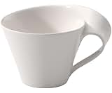 Villeroy & Boch NewWave Café au Lait Cup, 400 ml, Height: 10.1 cm, Premium Porcelain, White