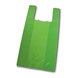 Bolsa camiseta extra fuerte Envio 24h Bolsas de Plastico Asa Camiseta Verde Extra Calidad Doble Fuerte Que Las Blancas 1kg (42 x 53 cm) (1 kg)