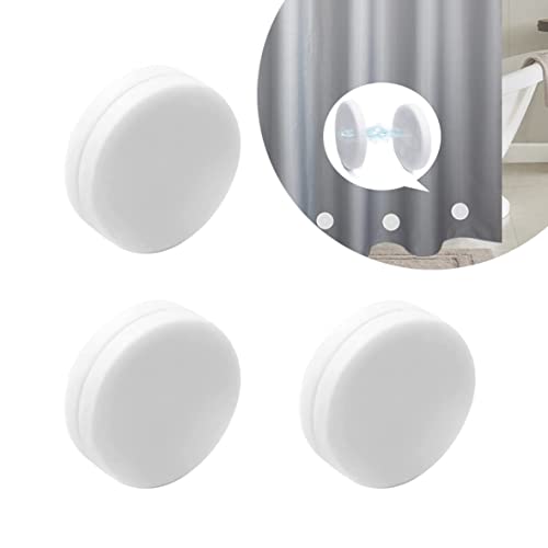 Spidfee Magnetic Shower Curtain Weights, Rubber Wrapped Tablecloth Weights Heavy Duty Added Weight Stop Curtain Liner From Blowing Works For Tablecloth Bathroom Liner Outdoor Curtain Flag - 3 Pairs #TOP4
