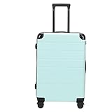 ZCSLD Maleta Rígida Azul 20/28 Pulgadas, Maleta de Cabina Liviana Expandible con Cerradura de Combinación, Equipaje de Mano Duradero para Viajes y Negocios, Maleta de Viaje Práctica
