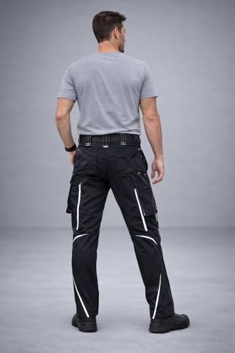 engelbert Strauss GmbH & Co. KG Engelbert Strauss Bundhose e.s.Motion 2020 anthrazit/Platin, 52, Schwarz