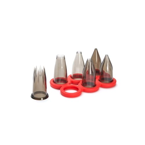 De Buyer - Coffret STARTER : 6 douilles en tritan avec support - 16,5 x 8,5 x 7 cm -, Noir