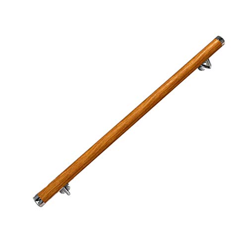 Handrails Wood Handrail Staircase, 30-400cm Retro Pine wood Garage Stair Handrail,Pine Wooden Stair Railing - Wall-Mounted Handrails Corridor Support Rod - Corridor,Hospital,Villas ( Size : 100cm )