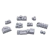 GameScape3D Wagon Cargo 3D bedruckte Tisch-RPG-Landschaft und Kriegsspiel-Gelände, 28 mm Miniaturen