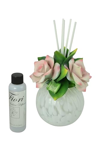 Difusor de Aceite Cerámico con Rosas y Aceite Aromático miniatura 1