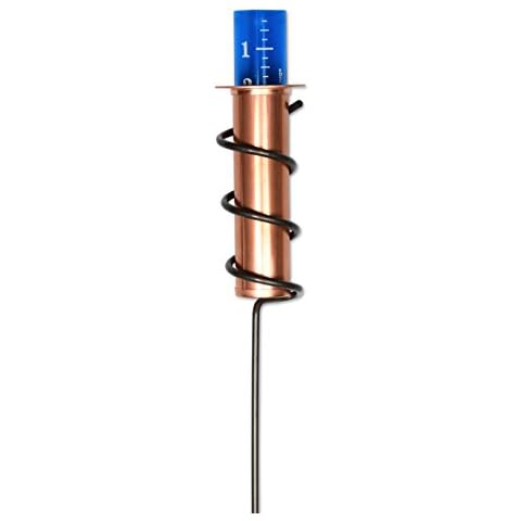 World's Coolest Rain Gauge, Genuine Copper, Easy to Read Cover