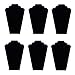 DISTILL Black Velvet Necklace Jewelry Display Organizer Stand 12.5" (6 Pack)