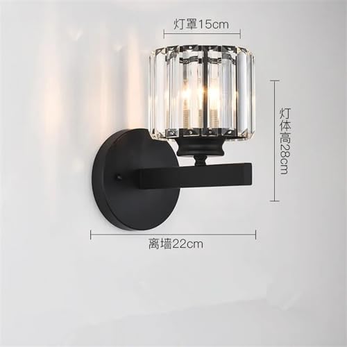 Lámpara de pared minimalista de cristal claro para un salón sofisticado 2