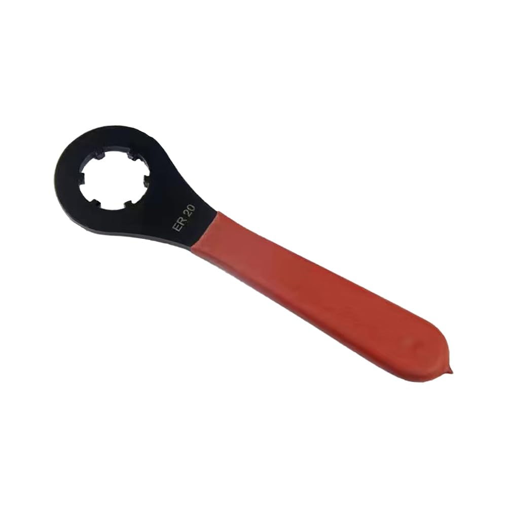 LannuMet Carving Machine Spindle Motor ER20 O-Type Collet Chuck Wrench 210mm/8.27in