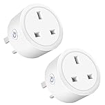Smart Plug WiFi Socket Monitor Timing Function Tuya SmartLife APP Control Works with Amazon Alexa (Echo, Echo Dot), Google Home, IFTTT, Smart Socket, Remote Control 16A Power… Smart Plug (2PACK)