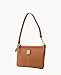 Dooney & Bourke Designer Handbags for Women, Pebble Grain Leather Wristlet Wallet for Women - Brown