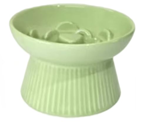 陶器製早食い防止皿 早食い防止 食器 犬 食べやすい セラミック食器 散らばりにくい 犬 フードボウル 陶器 台付 高さがある 倒れない 犬 御飯皿 ねこ いぬ エサ入れ 器 犬 早食い防止 子犬子猫用 犬 水飲み皿 スタンド付き 滑り止め 洗いやすい 電