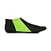 NuFoot Booties Men's Shoes, Best Foldable & Flexible Footwear, Fold and Go Travel Shoes, Yoga Socks, Indoor Shoes, Slippers, Black with Green Stripes, Extra Large