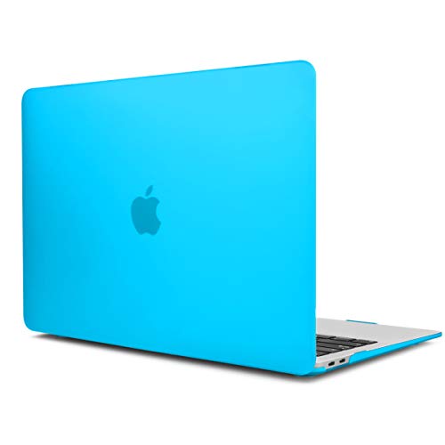 TwoL MacBook Air 13 ハードケース 汚れ防止 薄型 耐衝撃 ゴム足付き マットな加工 保護シェルカバー Mac Air 13.3 インチ A1466/A1369 モデル 対応, スカイブルー