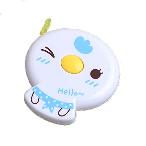 60 inches Tape Measure for Body Measurements Cute Blue Chick Shape Retractable Dual Sided Inch and Centimeter for Sewing Tailor 150cm TPPR09469