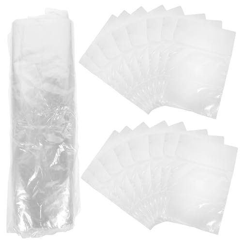 HOMOCONO 100pcs Heat Shrinkable Film Shrink Wrap Bags Packaging Film Heat Shrink Bags Crafts Sealing Bags Heat Shrink Wrapping Bags Shrink Film Bags Heat Shrink Film Wrap PVC Transparent