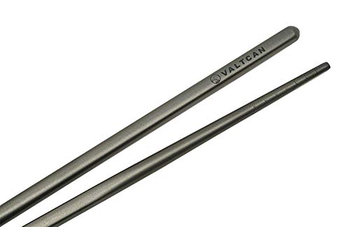 Valtcan Titanium Chopsticks with Straw Set in Case