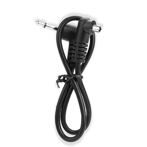 Kabel do Synchronizacji Kabel Flash 3 3. 5mm to male pc sync cable cord 5 Mm z Blokad? ?rubow? Kabel do Synchronizacji Lampy B?yskowej o D?ugo?ci 30 Cm, Sync- & pc-kabels