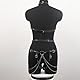 FLUTOY Harness Damen Leder,Body Harness Sexy Dessous Damen für Sex,Domina Outfit Damen Unterwäsche Reizwäsche hochwertig erotisch BDSMs Dessous Kinky Outfit Woman (T3)