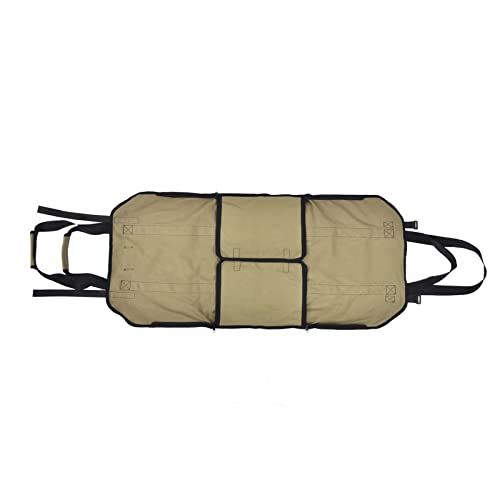 Ldafava Boba de Almacenamiento de leña de Gran Capacidad Cesta Oxford Clothing Outdoor Camping Madera de Troncos de Madera (Caqui)