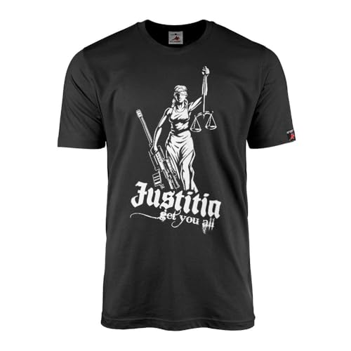 Justitia Copytec t-shirt fusil cal 50 justice officier #45299