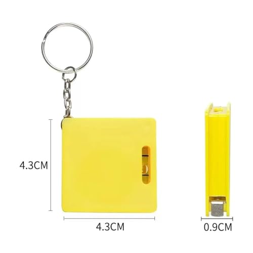 Cinta Métrica Retráctil Mini 1M Acero Multifuncción Azul miniatura 7