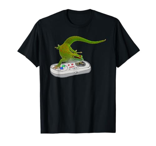 Phelsuma grandis Playing Video Game Reptiles Pagona Gamers T-Shirt