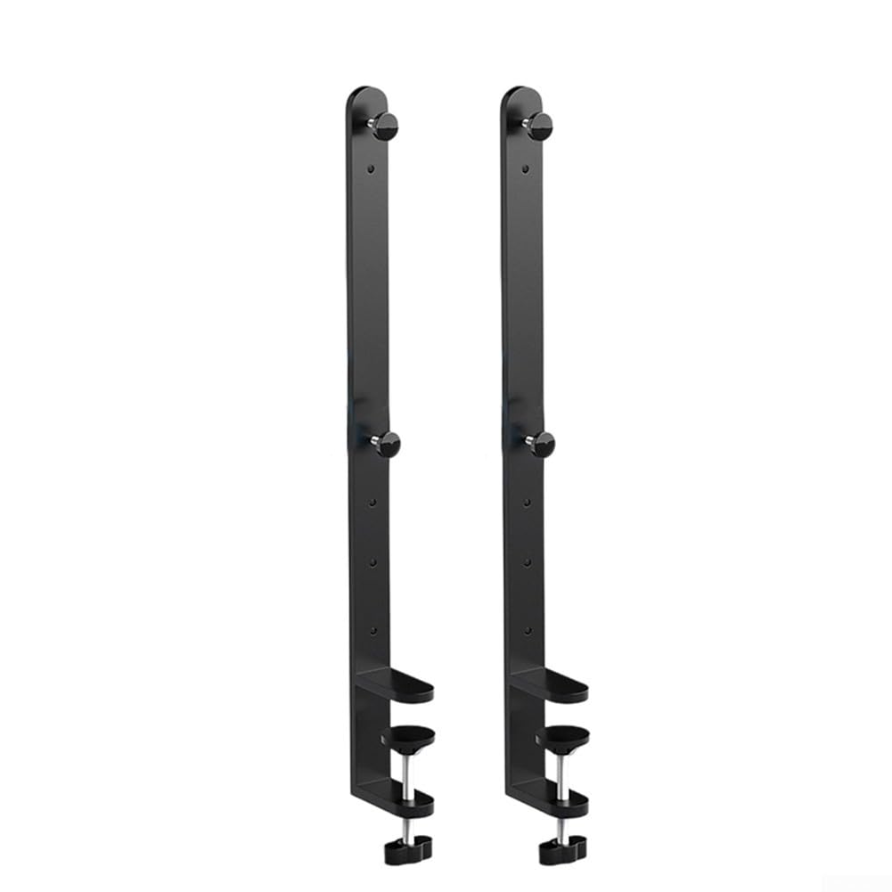 Stecktafel-Regal, nagellos, verstellbarer Schreibtisch, Klemmhalterungs-Set für vielseitige Organizer für Zuhause und Küche zur Aufbewahrung (schwarz)