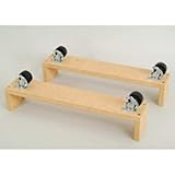 Laminated Wood Caster Kit 21 W x 4 D x 6 H Inchs for Slatwall Display