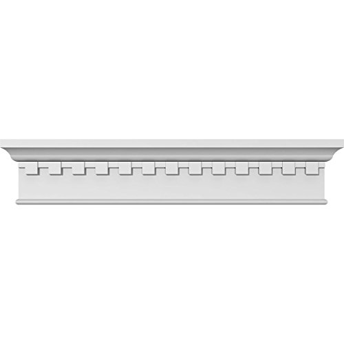 Endurathane Craftsman Crosshead w/Dentil Trim, 57" Bottom Width x 60 1/8" Top Width x 6 1/8" H x 1/2" P, Factory Primed by Ekena Millwork - Used condition - US$99.75