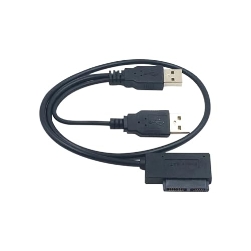 Cable adaptador USB 2.0 a Mini SATA 7+6 13Pin 0.5m miniatura 2