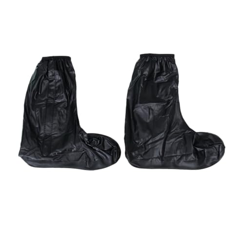 Cubrezapatos Reutilizables para Hombre con Cierre de Cremallera y Suela Antideslizante Negro XXL, Duraderos e Impermeables para Días de Lluvia miniatura 1