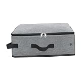 Leefasy Foldable Cat Container Travel with Handle Multifunctional Oxford Cloth Pet Litters Box for Outdoor, Grey