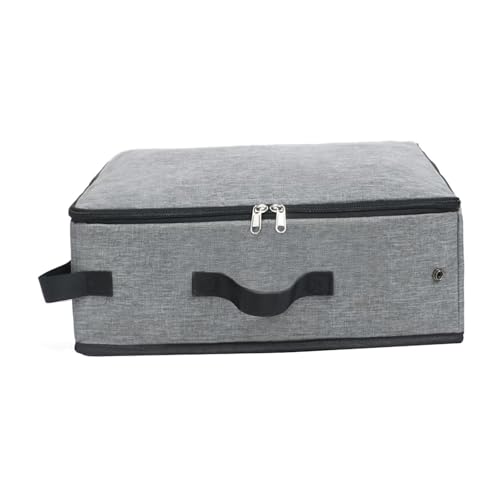 Leefasy Foldable Cat Container Travel with Handle Multifunctional Oxford Cloth Pet Litters Box for Outdoor, Grey