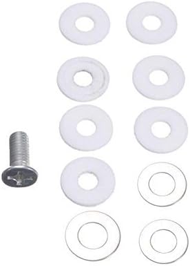 3 Tier Heavy Duty Cake Plate Stand Handle Fittings Round Hardware Rod Holder Dessert Cupcake Stand for Tea Party Serving Platter (Silver)