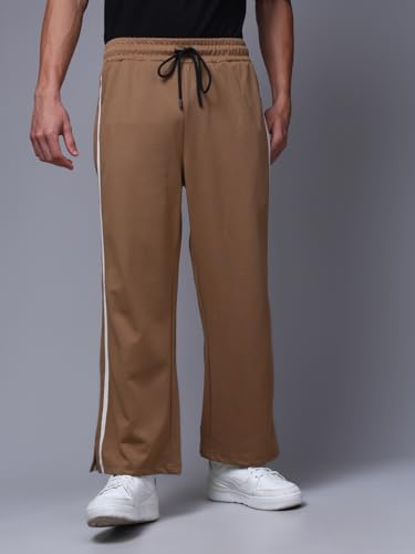 Image of Men's Loose Fit Side Tape Trackpants