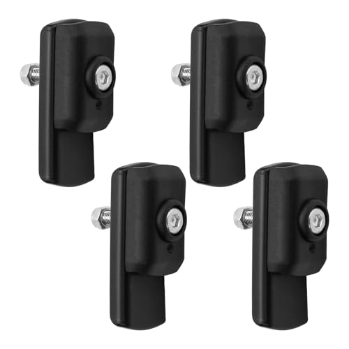 Gazebo Truss Ends & Cross Bars Connectors Compatible with Coleman, First Up, Cobizi 10x10 pop-up Canopies, 3/4-In Wide Plastic Replacement Parts, Outdoor Pergola and Canopy Connectors, Black, 4 Pack